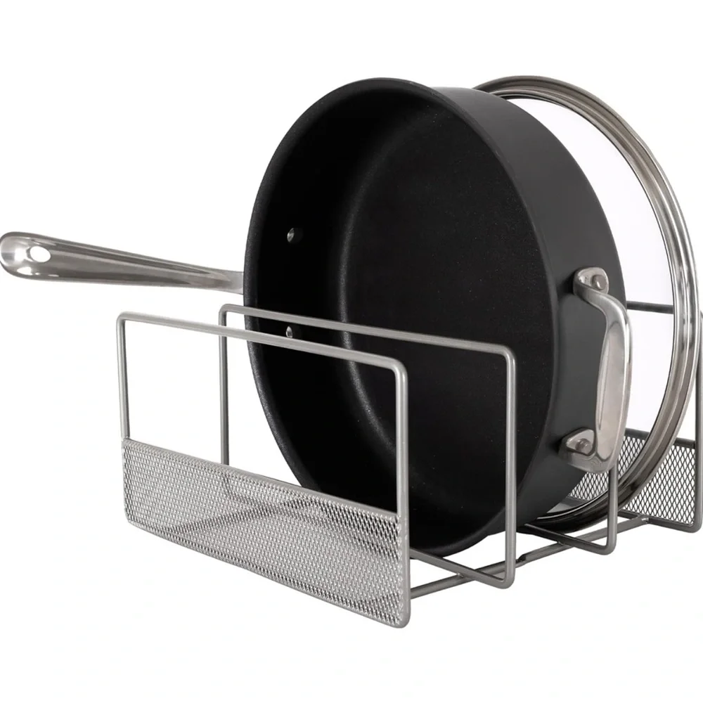 Small metal steel 3 slot rack wire shelf organizer. NWOT.